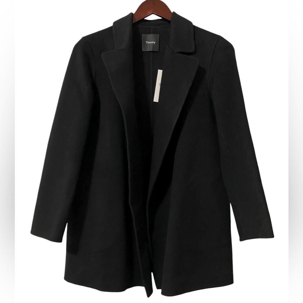 NWT Theory OVERSIZE Clairene Jacket Blazer Cashmere & Wool Size XS - Picture 11 of 12